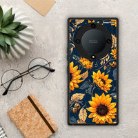 Thumbnail for Θήκη Honor Magic5 Lite 5G / X40 / X9a Autumn Sunflowers από τη Smartfits με σχέδιο στο πίσω μέρος και μαύρο περίβλημα | Honor Magic5 Lite 5G / X40 / X9a Autumn Sunflowers Case with Colorful Back and Black Bezels