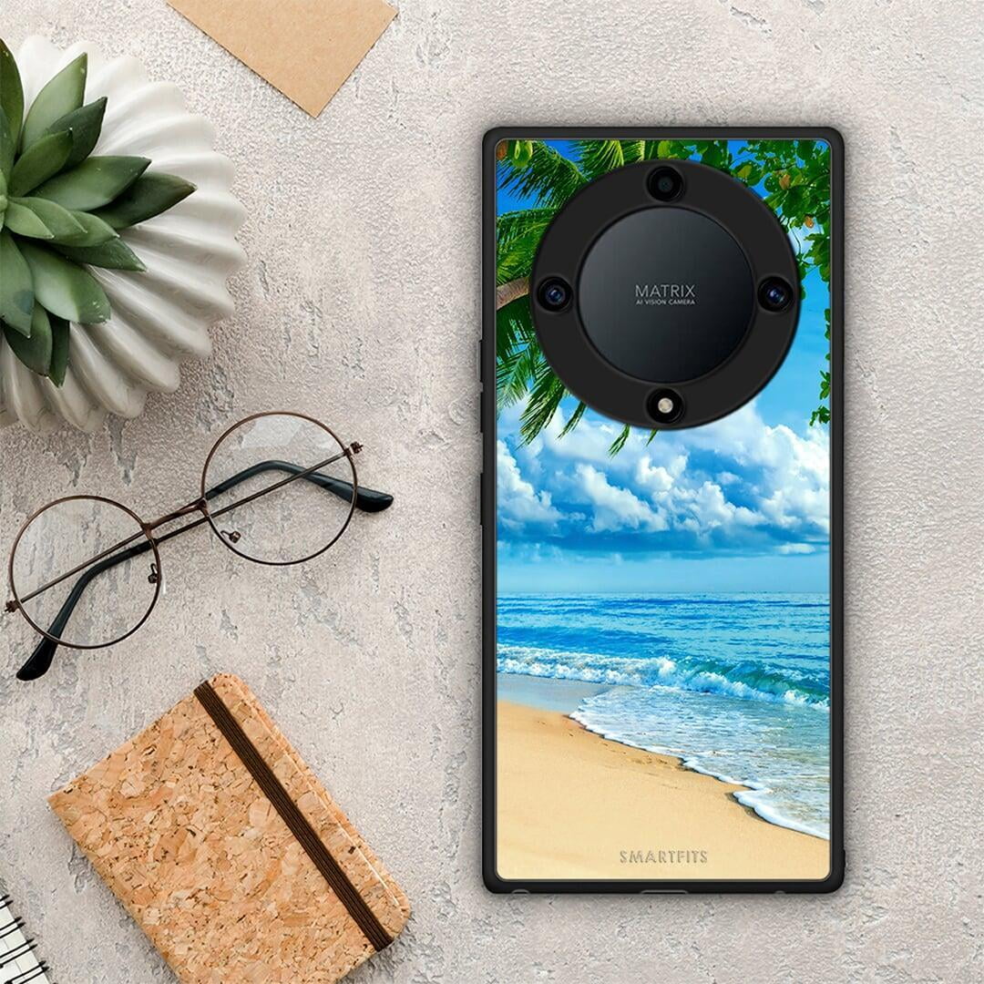 Θήκη Honor Magic5 Lite 5G / X40 / X9a Beautiful Beach από τη Smartfits με σχέδιο στο πίσω μέρος και μαύρο περίβλημα | Honor Magic5 Lite 5G / X40 / X9a Beautiful Beach Case with Colorful Back and Black Bezels