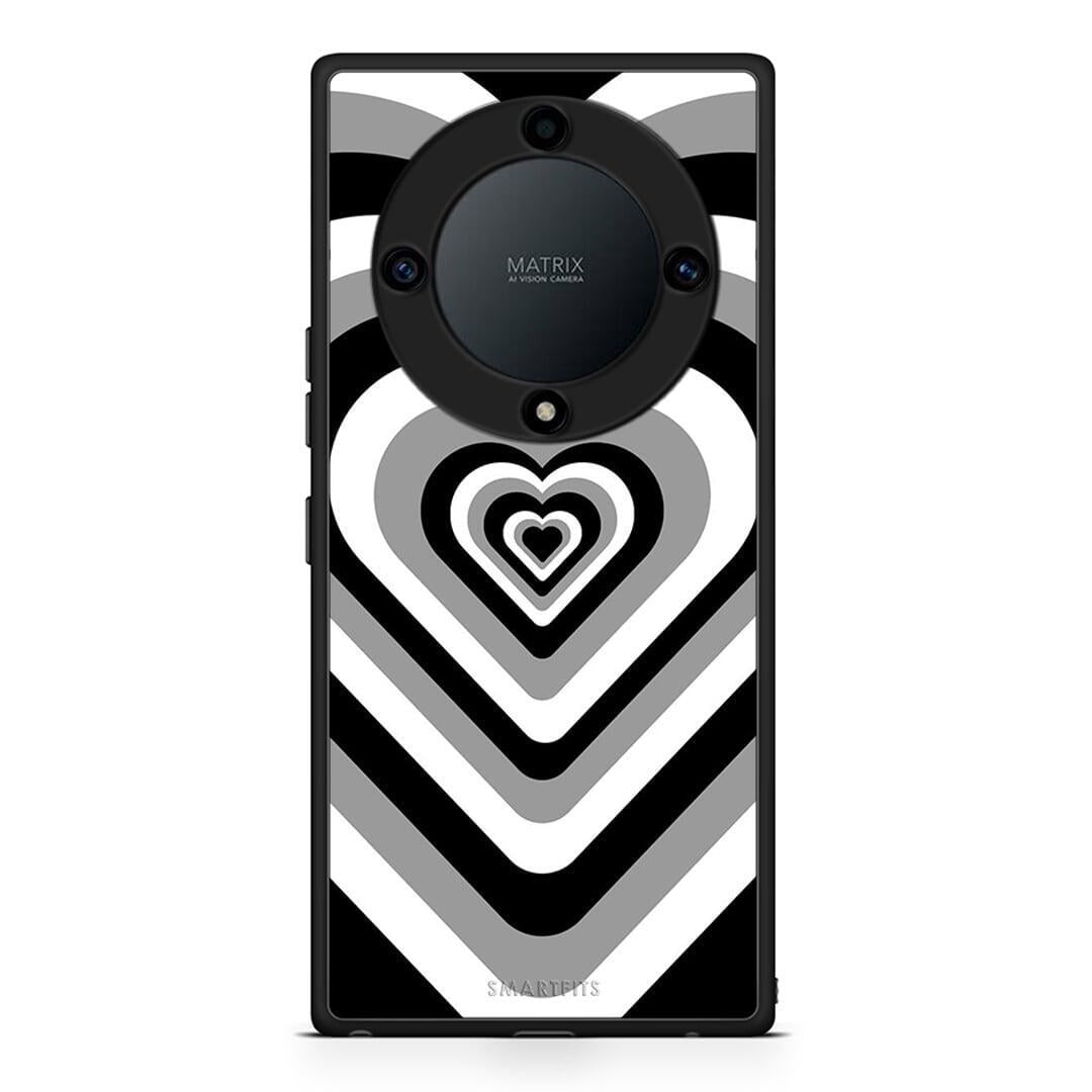Θήκη Honor Magic5 Lite 5G / X40 / X9a Black Hearts από τη Smartfits με σχέδιο στο πίσω μέρος και μαύρο περίβλημα | Honor Magic5 Lite 5G / X40 / X9a Black Hearts Case with Colorful Back and Black Bezels