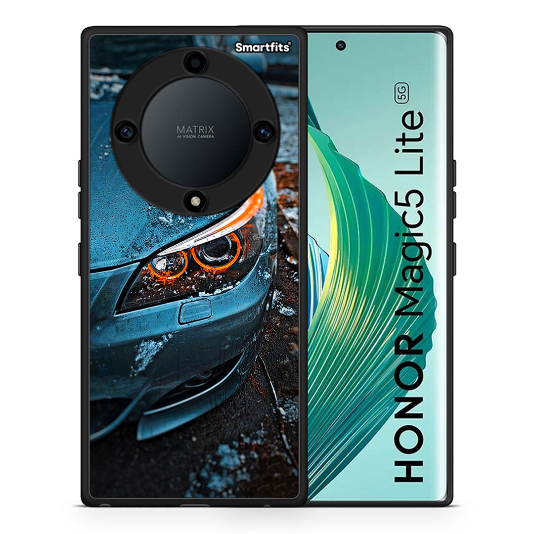Θήκη Honor Magic5 Lite 5G / X40 / X9a Bmw E60 από τη Smartfits με σχέδιο στο πίσω μέρος και μαύρο περίβλημα | Honor Magic5 Lite 5G / X40 / X9a Bmw E60 Case with Colorful Back and Black Bezels