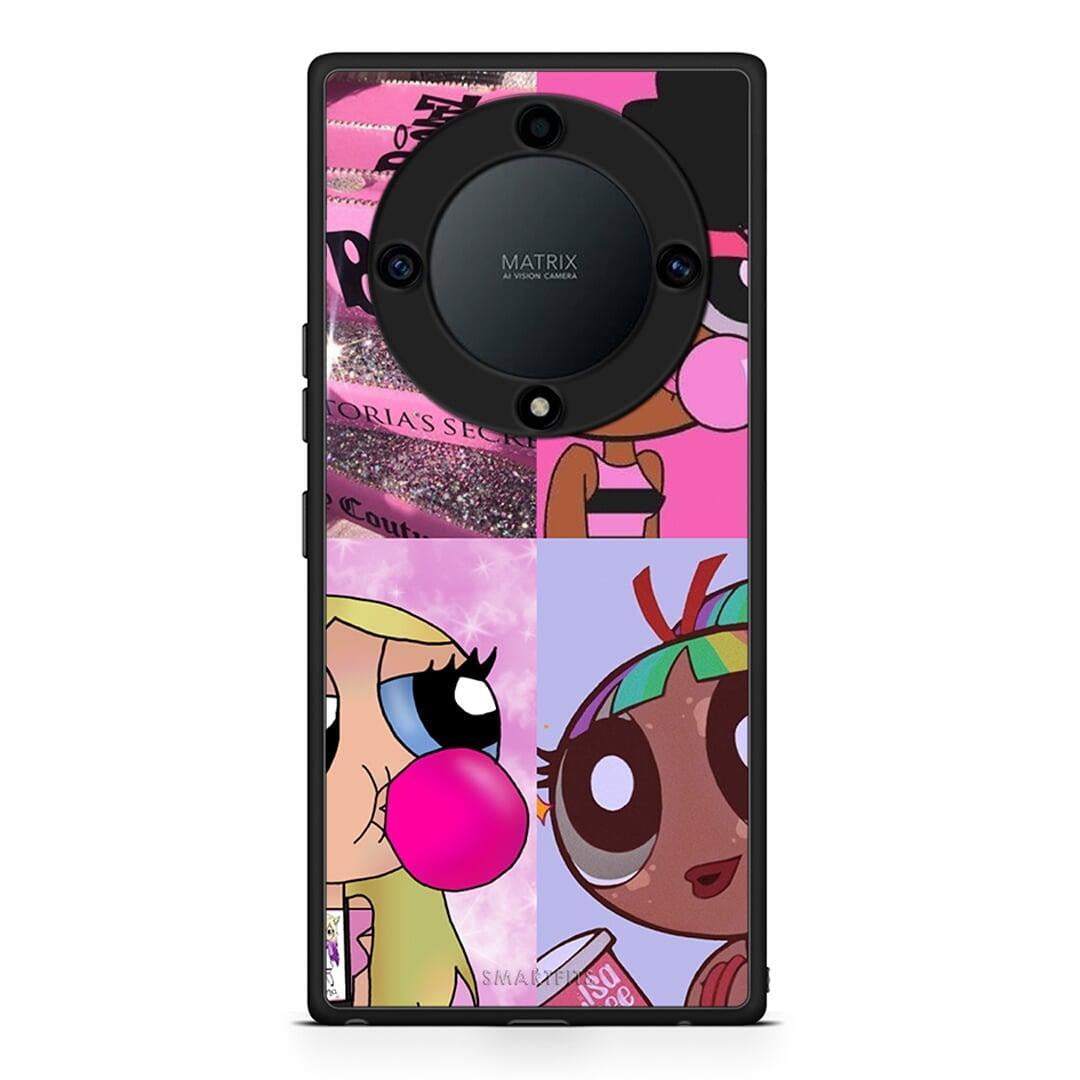 Θήκη Honor Magic5 Lite 5G / X40 / X9a Bubble Girls από τη Smartfits με σχέδιο στο πίσω μέρος και μαύρο περίβλημα | Honor Magic5 Lite 5G / X40 / X9a Bubble Girls Case with Colorful Back and Black Bezels