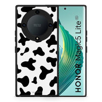 Thumbnail for Θήκη Honor Magic5 Lite 5G / X40 / X9a Cow Print από τη Smartfits με σχέδιο στο πίσω μέρος και μαύρο περίβλημα | Honor Magic5 Lite 5G / X40 / X9a Cow Print Case with Colorful Back and Black Bezels