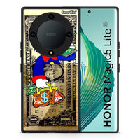 Thumbnail for Θήκη Honor Magic5 Lite 5G / X40 / X9a Duck Money από τη Smartfits με σχέδιο στο πίσω μέρος και μαύρο περίβλημα | Honor Magic5 Lite 5G / X40 / X9a Duck Money Case with Colorful Back and Black Bezels