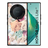 Thumbnail for Θήκη Honor Magic5 Lite 5G / X40 / X9a Floral Bouquet από τη Smartfits με σχέδιο στο πίσω μέρος και μαύρο περίβλημα | Honor Magic5 Lite 5G / X40 / X9a Floral Bouquet Case with Colorful Back and Black Bezels