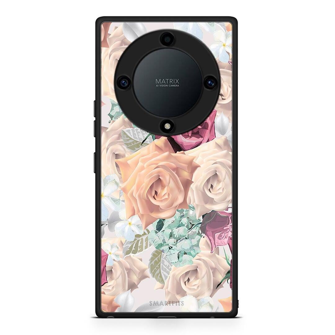 Θήκη Honor Magic5 Lite 5G / X40 / X9a Floral Bouquet από τη Smartfits με σχέδιο στο πίσω μέρος και μαύρο περίβλημα | Honor Magic5 Lite 5G / X40 / X9a Floral Bouquet Case with Colorful Back and Black Bezels