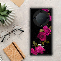 Thumbnail for Θήκη Honor Magic5 Lite 5G / X40 / X9a Flower Red Roses από τη Smartfits με σχέδιο στο πίσω μέρος και μαύρο περίβλημα | Honor Magic5 Lite 5G / X40 / X9a Flower Red Roses Case with Colorful Back and Black Bezels
