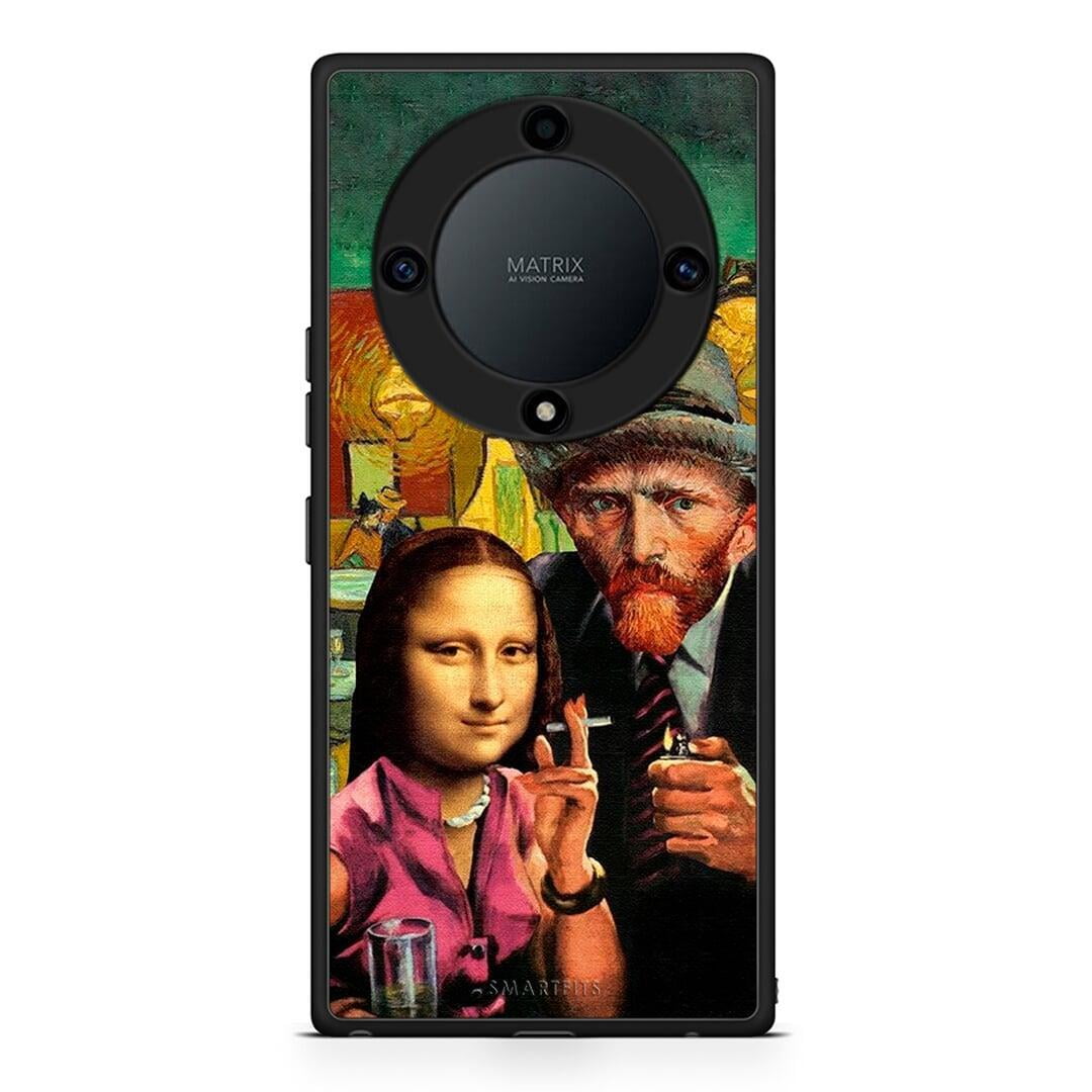 Θήκη Honor Magic5 Lite 5G / X9a Funny Art από τη Smartfits με σχέδιο στο πίσω μέρος και μαύρο περίβλημα | Honor Magic5 Lite 5G / X9a Funny Art Case with Colorful Back and Black Bezels