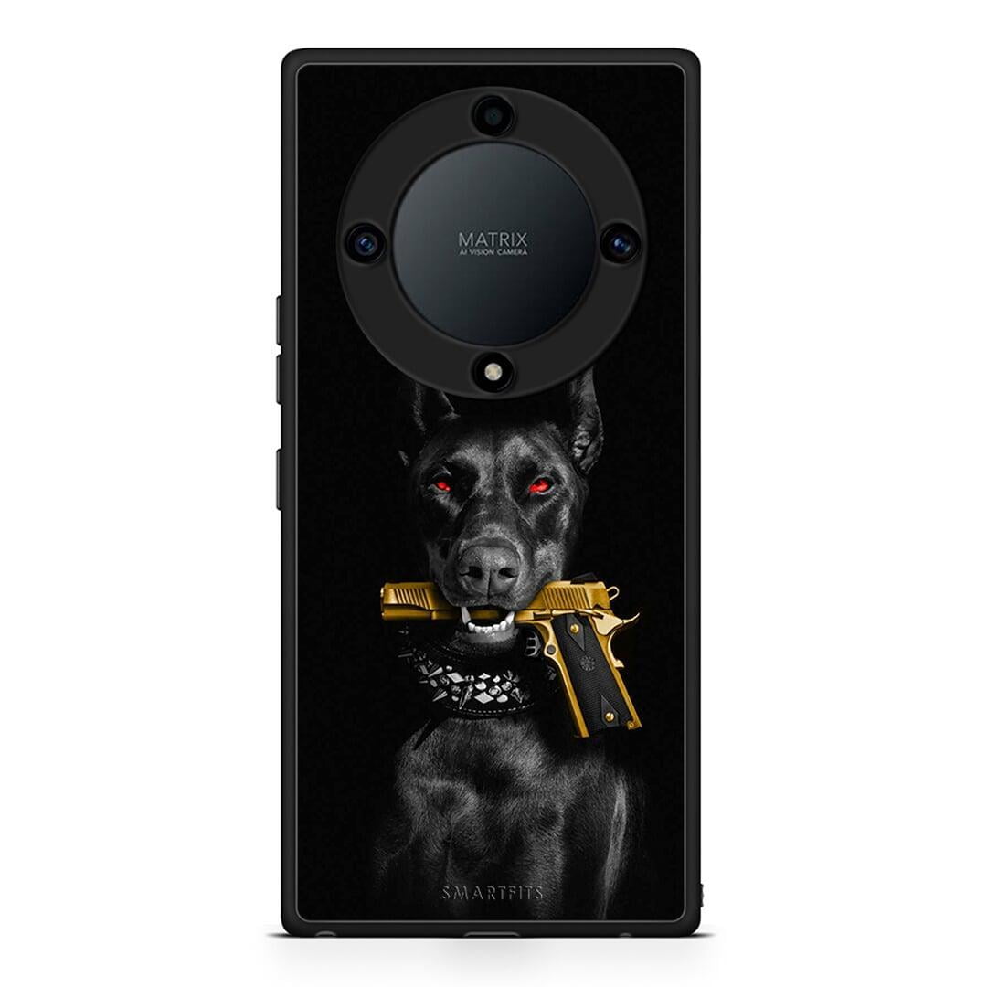 Θήκη Honor Magic5 Lite 5G / X9a Golden Gun από τη Smartfits με σχέδιο στο πίσω μέρος και μαύρο περίβλημα | Honor Magic5 Lite 5G / X9a Golden Gun Case with Colorful Back and Black Bezels