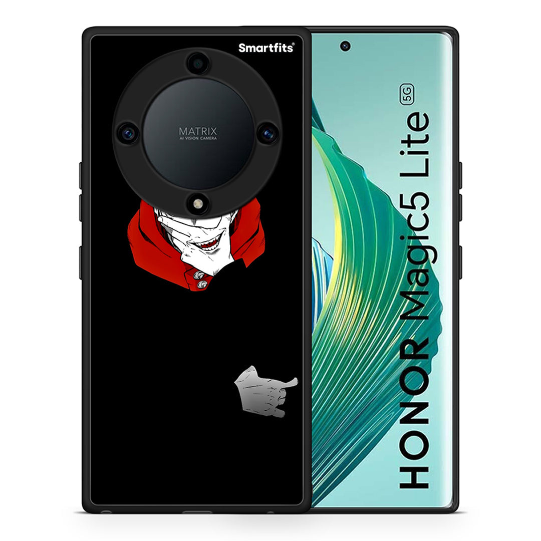 Θήκη Honor Magic5 Lite 5G / X40 / X9a Itadori Anime από τη Smartfits με σχέδιο στο πίσω μέρος και μαύρο περίβλημα | Honor Magic5 Lite 5G / X40 / X9a Itadori Anime Case with Colorful Back and Black Bezels