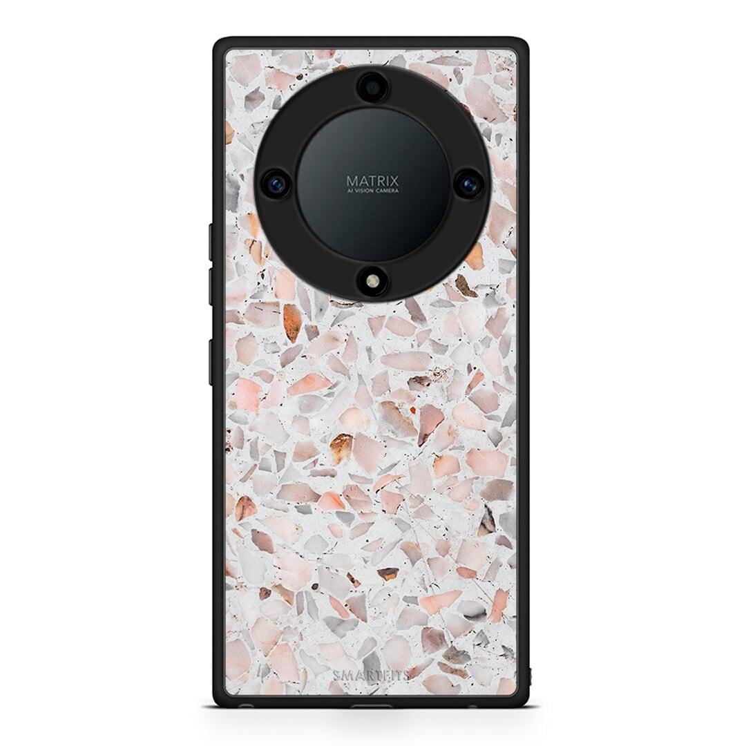 Θήκη Honor Magic5 Lite 5G / X9a Marble Terrazzo από τη Smartfits με σχέδιο στο πίσω μέρος και μαύρο περίβλημα | Honor Magic5 Lite 5G / X9a Marble Terrazzo Case with Colorful Back and Black Bezels