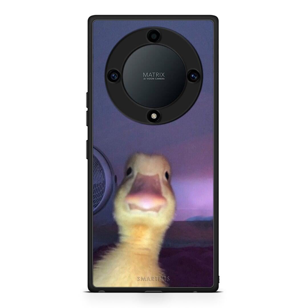 Θήκη Honor Magic5 Lite 5G / X40 / X9a Meme Duck από τη Smartfits με σχέδιο στο πίσω μέρος και μαύρο περίβλημα | Honor Magic5 Lite 5G / X40 / X9a Meme Duck Case with Colorful Back and Black Bezels