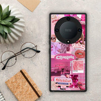 Thumbnail for Θήκη Honor Magic5 Lite 5G / X40 / X9a Pink Love από τη Smartfits με σχέδιο στο πίσω μέρος και μαύρο περίβλημα | Honor Magic5 Lite 5G / X40 / X9a Pink Love Case with Colorful Back and Black Bezels