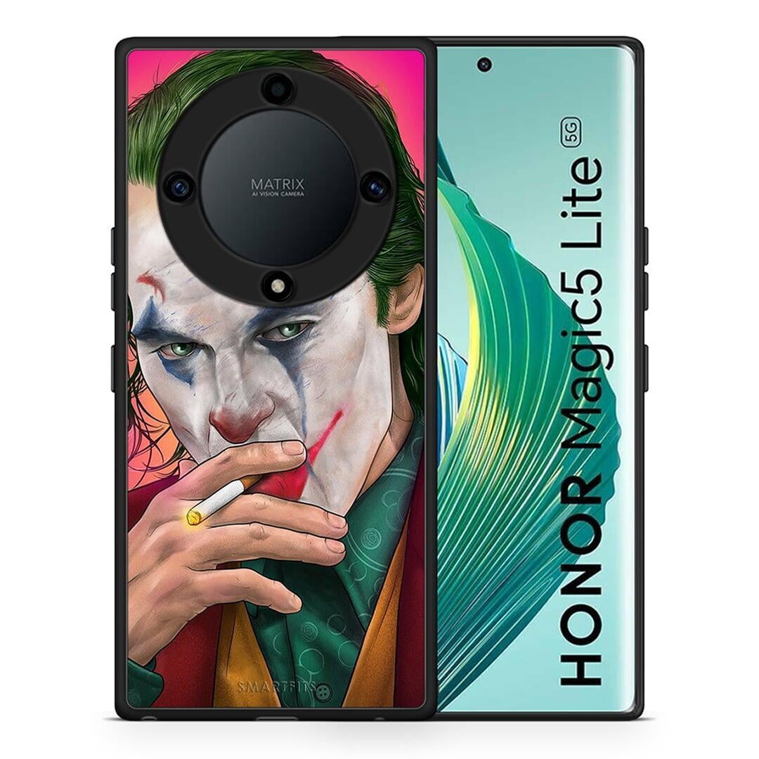 Θήκη Honor Magic5 Lite 5G / X40 / X9a PopArt JokesOnU από τη Smartfits με σχέδιο στο πίσω μέρος και μαύρο περίβλημα | Honor Magic5 Lite 5G / X40 / X9a PopArt JokesOnU Case with Colorful Back and Black Bezels