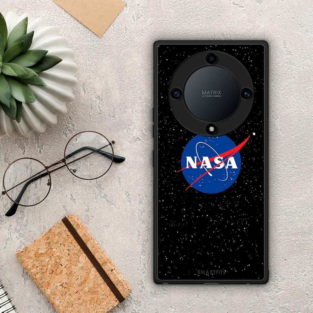 Θήκη Honor Magic5 Lite 5G / X40 / X9a PopArt NASA από τη Smartfits με σχέδιο στο πίσω μέρος και μαύρο περίβλημα | Honor Magic5 Lite 5G / X40 / X9a PopArt NASA Case with Colorful Back and Black Bezels