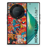 Thumbnail for Θήκη Honor Magic5 Lite 5G / X40 / X9a PopArt OMG από τη Smartfits με σχέδιο στο πίσω μέρος και μαύρο περίβλημα | Honor Magic5 Lite 5G / X40 / X9a PopArt OMG Case with Colorful Back and Black Bezels