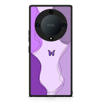 Thumbnail for Θήκη Honor Magic5 Lite 5G / X40 / X9a Purple Mariposa από τη Smartfits με σχέδιο στο πίσω μέρος και μαύρο περίβλημα | Honor Magic5 Lite 5G / X40 / X9a Purple Mariposa Case with Colorful Back and Black Bezels