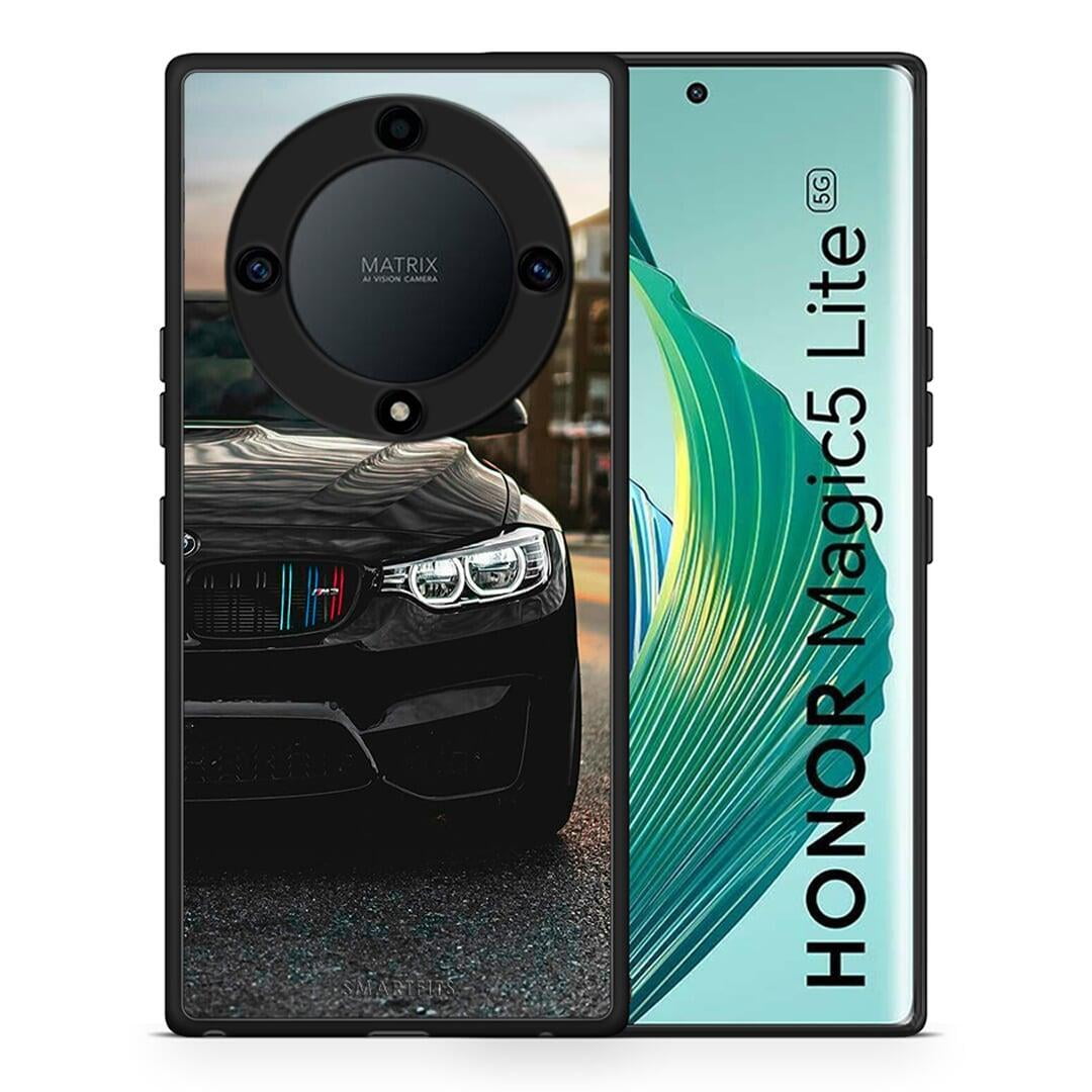 Θήκη Honor Magic5 Lite 5G / X9a Racing M3 από τη Smartfits με σχέδιο στο πίσω μέρος και μαύρο περίβλημα | Honor Magic5 Lite 5G / X9a Racing M3 Case with Colorful Back and Black Bezels