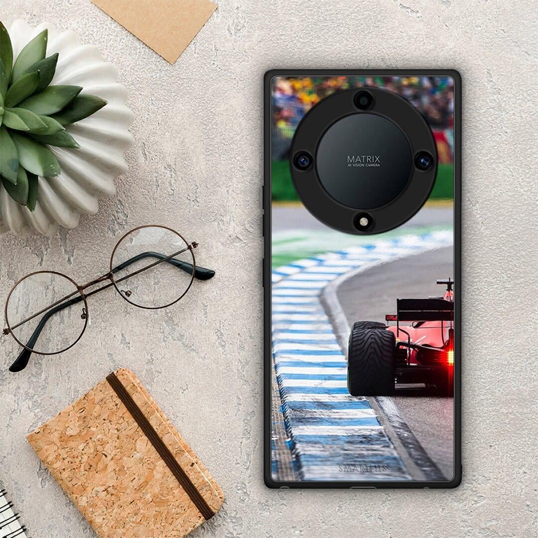 Θήκη Honor Magic5 Lite 5G / X9a Racing Vibes από τη Smartfits με σχέδιο στο πίσω μέρος και μαύρο περίβλημα | Honor Magic5 Lite 5G / X9a Racing Vibes Case with Colorful Back and Black Bezels