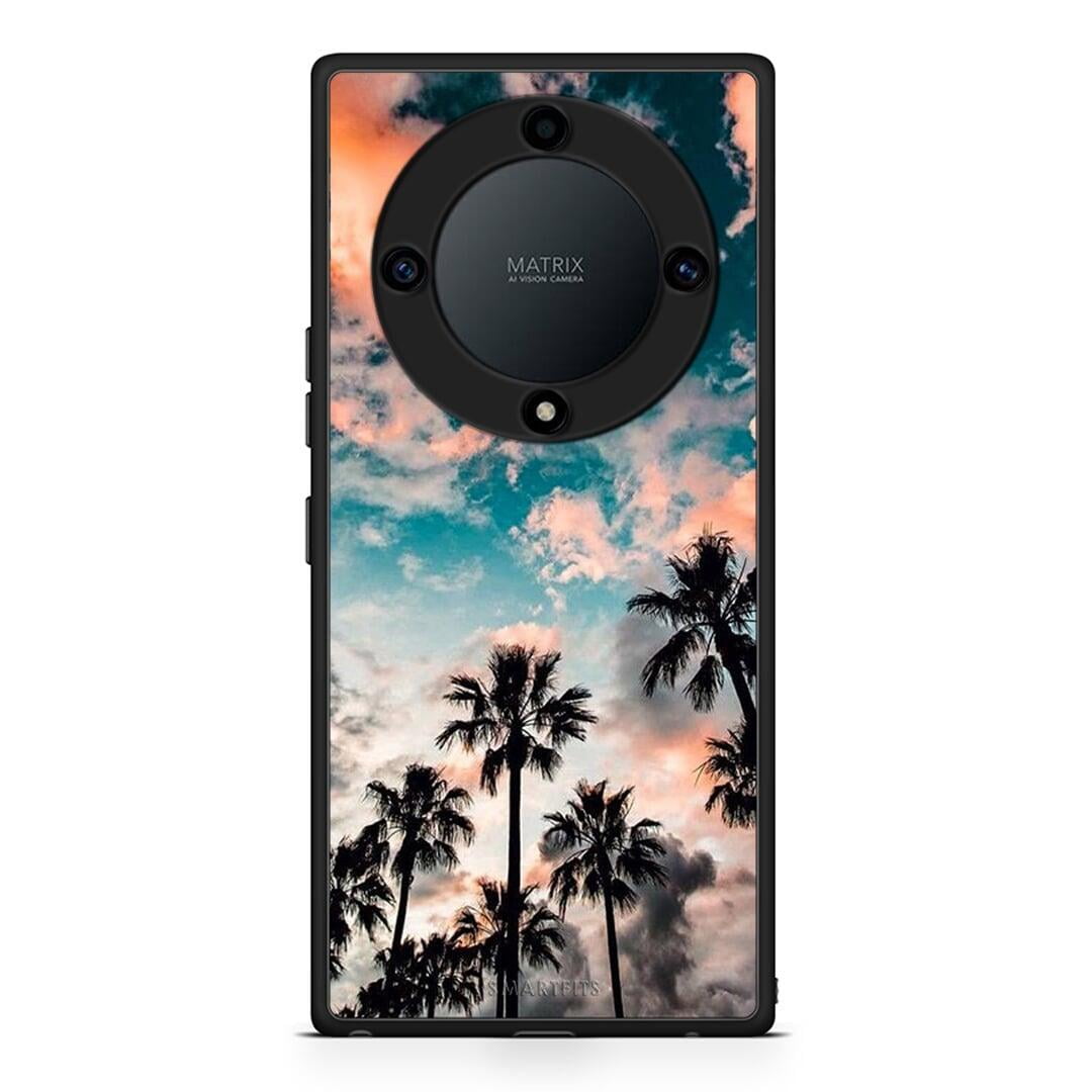 Θήκη Honor Magic5 Lite 5G / X9a Summer Sky από τη Smartfits με σχέδιο στο πίσω μέρος και μαύρο περίβλημα | Honor Magic5 Lite 5G / X9a Summer Sky Case with Colorful Back and Black Bezels