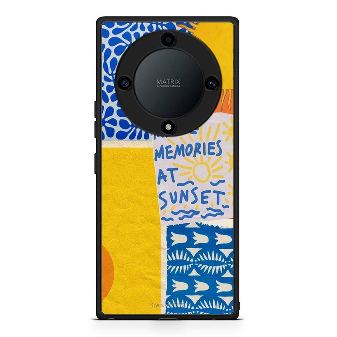 Θήκη Honor Magic5 Lite 5G / X40 / X9a Sunset Memories από τη Smartfits με σχέδιο στο πίσω μέρος και μαύρο περίβλημα | Honor Magic5 Lite 5G / X40 / X9a Sunset Memories Case with Colorful Back and Black Bezels