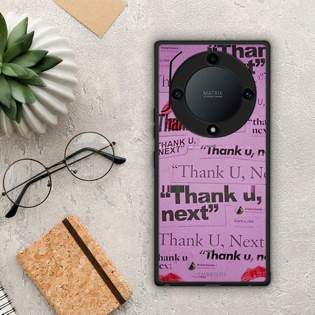 Θήκη Honor Magic5 Lite 5G / X9a Thank You Next από τη Smartfits με σχέδιο στο πίσω μέρος και μαύρο περίβλημα | Honor Magic5 Lite 5G / X9a Thank You Next Case with Colorful Back and Black Bezels