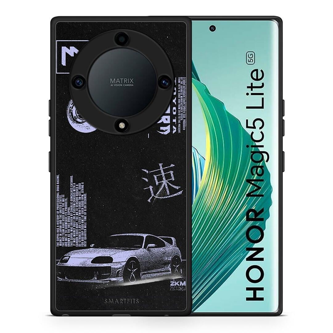 Θήκη Honor Magic5 Lite 5G / X40 / X9a Tokyo Drift από τη Smartfits με σχέδιο στο πίσω μέρος και μαύρο περίβλημα | Honor Magic5 Lite 5G / X40 / X9a Tokyo Drift Case with Colorful Back and Black Bezels
