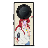 Thumbnail for Θήκη Honor Magic5 Lite 5G / X40 / X9a Walking Mermaid από τη Smartfits με σχέδιο στο πίσω μέρος και μαύρο περίβλημα | Honor Magic5 Lite 5G / X40 / X9a Walking Mermaid Case with Colorful Back and Black Bezels