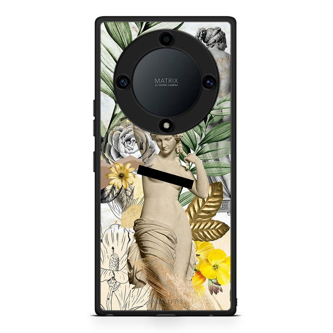 Θήκη Honor Magic5 Lite 5G / X9a Woman Statue από τη Smartfits με σχέδιο στο πίσω μέρος και μαύρο περίβλημα | Honor Magic5 Lite 5G / X9a Woman Statue Case with Colorful Back and Black Bezels