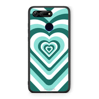 Thumbnail for Honor View 20 Green Hearts θήκη από τη Smartfits με σχέδιο στο πίσω μέρος και μαύρο περίβλημα | Smartphone case with colorful back and black bezels by Smartfits