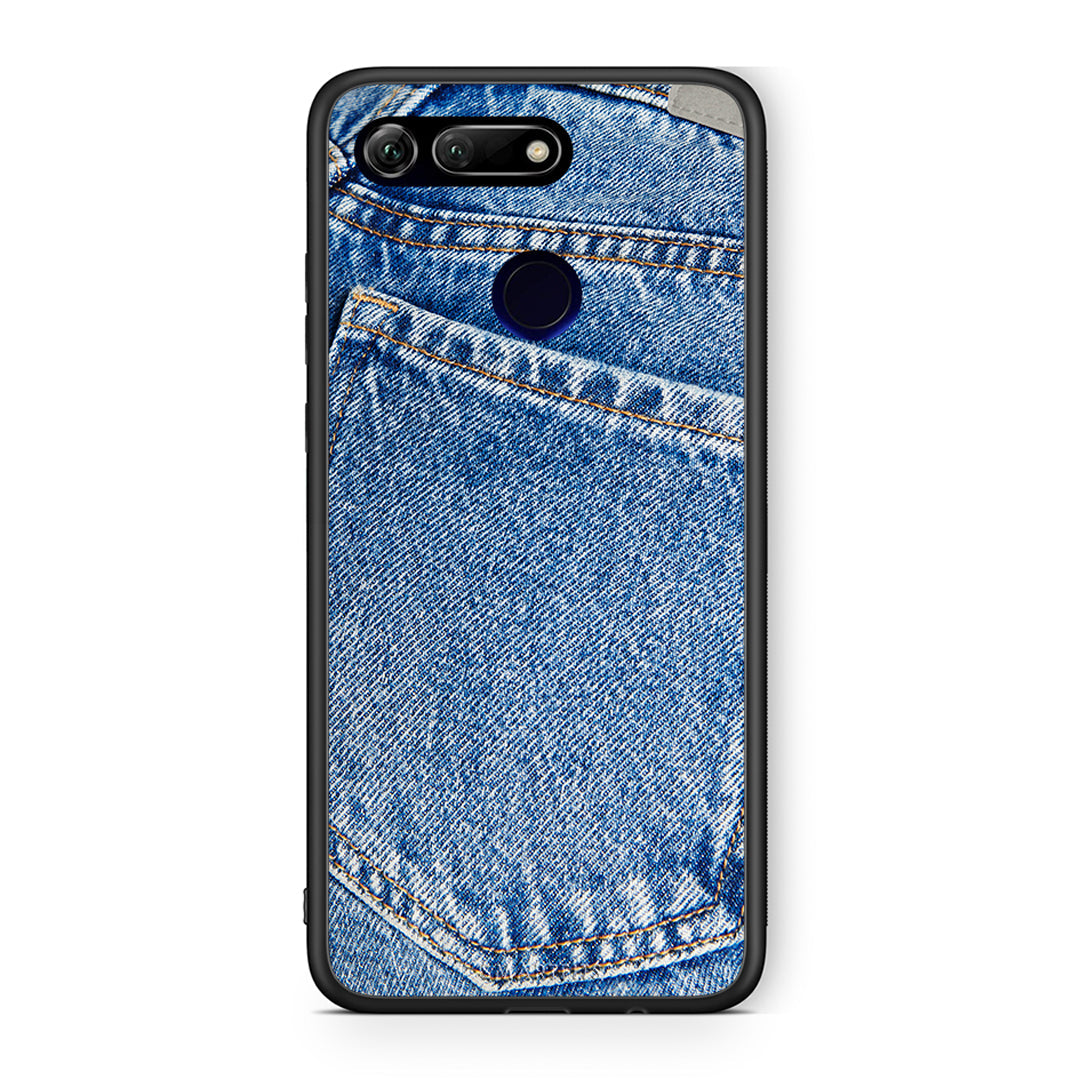 Honor View 20 Jeans Pocket θήκη από τη Smartfits με σχέδιο στο πίσω μέρος και μαύρο περίβλημα | Smartphone case with colorful back and black bezels by Smartfits