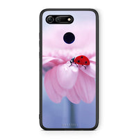 Thumbnail for Honor View 20 Ladybug Flower θήκη από τη Smartfits με σχέδιο στο πίσω μέρος και μαύρο περίβλημα | Smartphone case with colorful back and black bezels by Smartfits