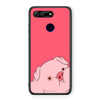 Thumbnail for Honor View 20 Pig Love 1 Θήκη Αγίου Βαλεντίνου από τη Smartfits με σχέδιο στο πίσω μέρος και μαύρο περίβλημα | Smartphone case with colorful back and black bezels by Smartfits