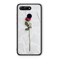 Thumbnail for Honor View 20 Red Rose θήκη από τη Smartfits με σχέδιο στο πίσω μέρος και μαύρο περίβλημα | Smartphone case with colorful back and black bezels by Smartfits