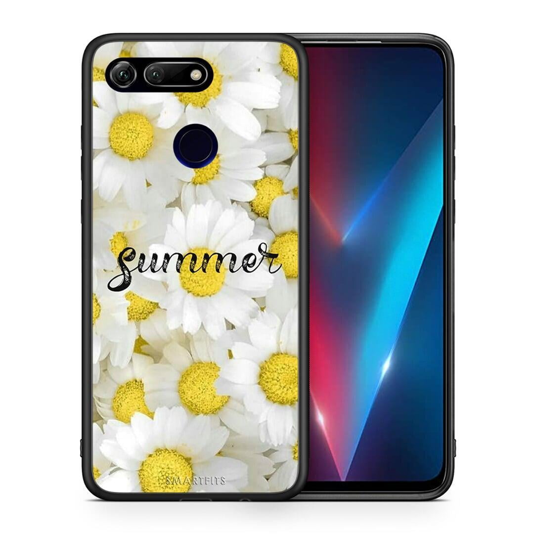 Θήκη Honor View 20 Summer Daisies από τη Smartfits με σχέδιο στο πίσω μέρος και μαύρο περίβλημα | Honor View 20 Summer Daisies case with colorful back and black bezels