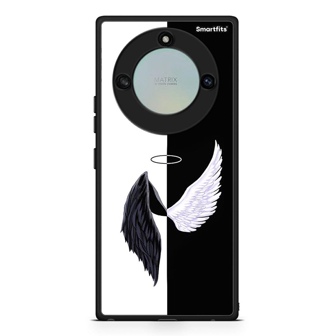 Honor X40 Angels Demons θήκη από τη Smartfits με σχέδιο στο πίσω μέρος και μαύρο περίβλημα | Smartphone case with colorful back and black bezels by Smartfits
