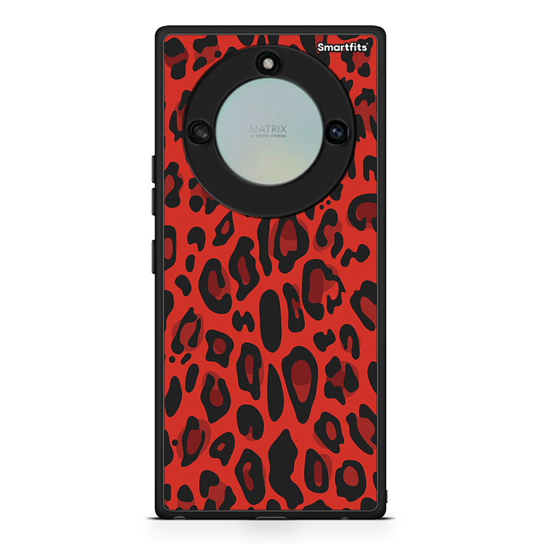4 - Honor X40 Red Leopard Animal case, cover, bumper