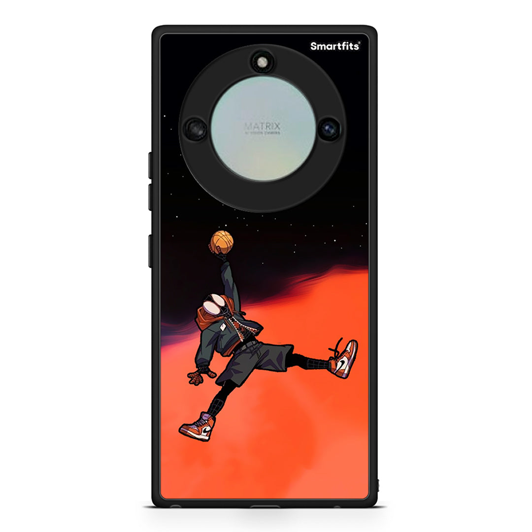 Honor X40 Basketball Hero θήκη από τη Smartfits με σχέδιο στο πίσω μέρος και μαύρο περίβλημα | Smartphone case with colorful back and black bezels by Smartfits