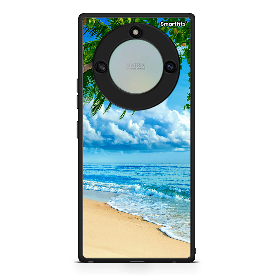 Honor X40 Beautiful Beach θήκη από τη Smartfits με σχέδιο στο πίσω μέρος και μαύρο περίβλημα | Smartphone case with colorful back and black bezels by Smartfits