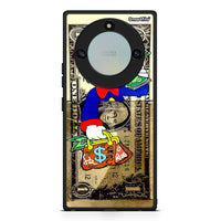 Thumbnail for Honor X40 Duck Money Θήκη από τη Smartfits με σχέδιο στο πίσω μέρος και μαύρο περίβλημα | Smartphone case with colorful back and black bezels by Smartfits