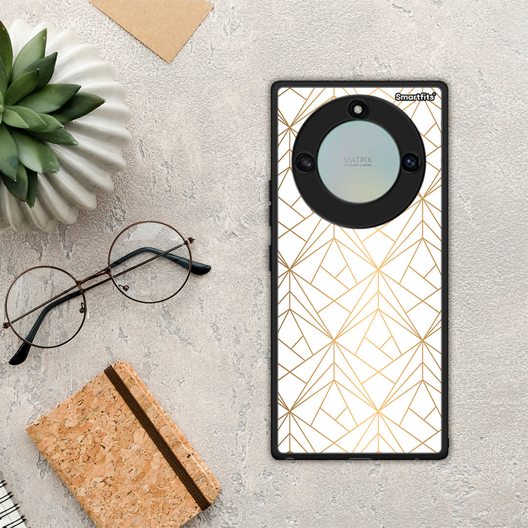 Geometric Luxury White - Honor X40 case