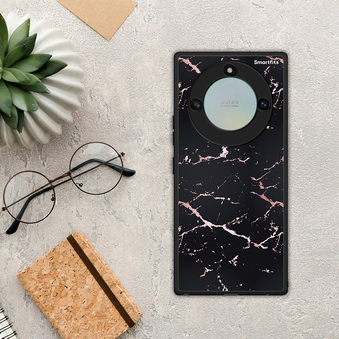 Marble Black Rosegold - Honor X40 θήκη