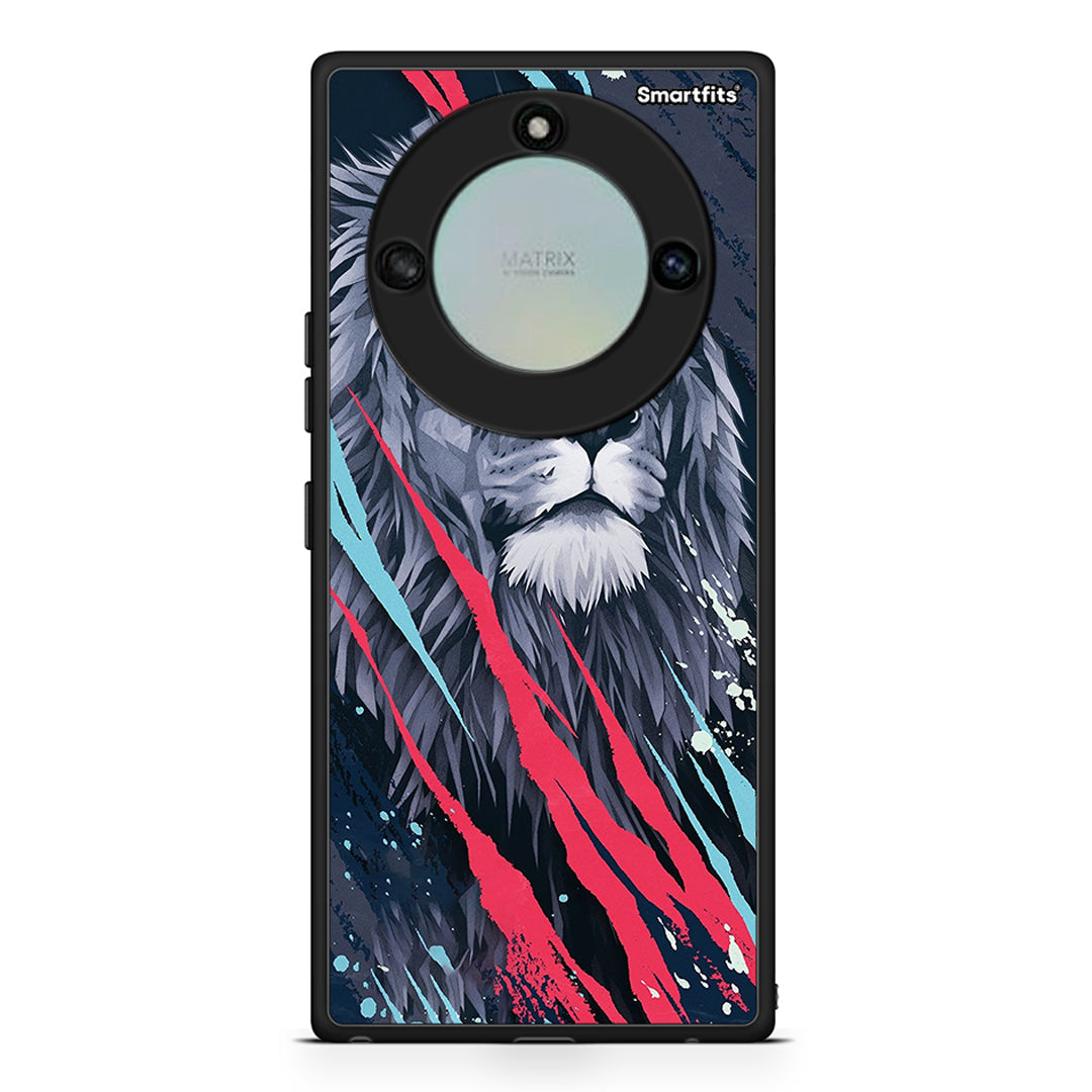 4 - Honor X40 Lion Designer PopArt case, cover, bumper