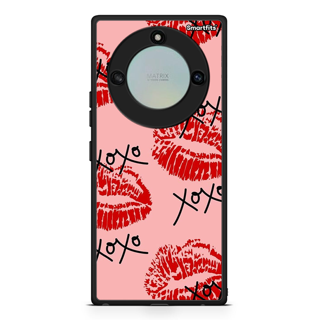 Honor X40 XOXO Lips θήκη από τη Smartfits με σχέδιο στο πίσω μέρος και μαύρο περίβλημα | Smartphone case with colorful back and black bezels by Smartfits