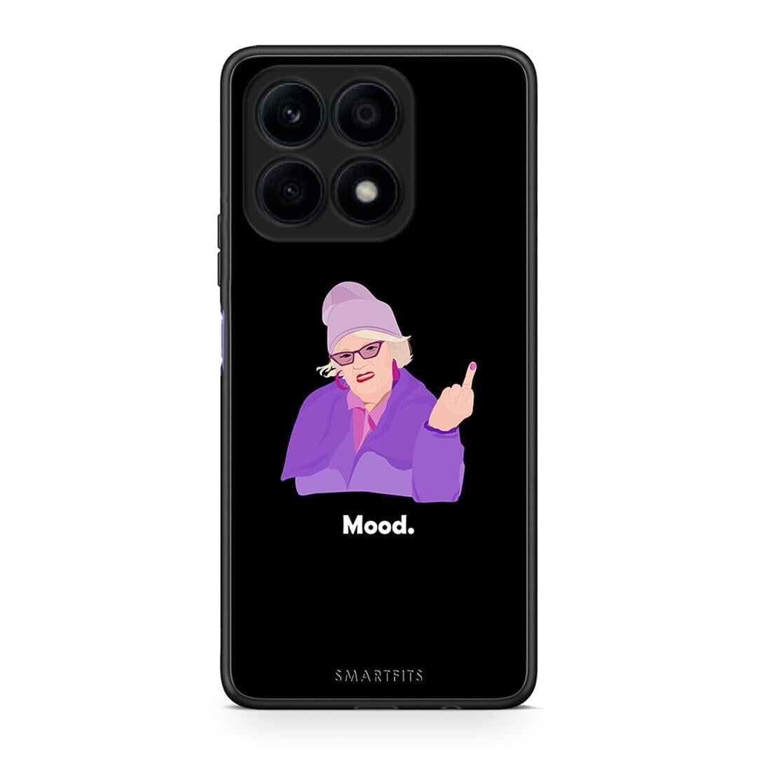 Θήκη Honor X8a Grandma Mood Black από τη Smartfits με σχέδιο στο πίσω μέρος και μαύρο περίβλημα | Honor X8a Grandma Mood Black Case with Colorful Back and Black Bezels