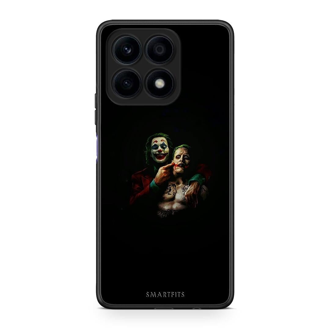 Θήκη Honor X8a Hero Clown από τη Smartfits με σχέδιο στο πίσω μέρος και μαύρο περίβλημα | Honor X8a Hero Clown Case with Colorful Back and Black Bezels