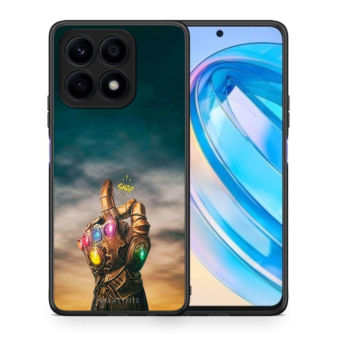 Θήκη Honor X8a Infinity Snap από τη Smartfits με σχέδιο στο πίσω μέρος και μαύρο περίβλημα | Honor X8a Infinity Snap Case with Colorful Back and Black Bezels