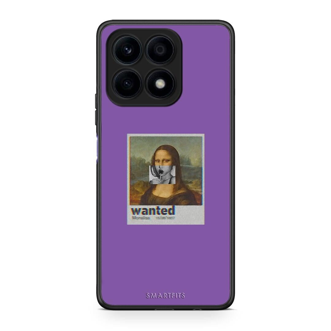 Θήκη Honor X8a Popart Monalisa από τη Smartfits με σχέδιο στο πίσω μέρος και μαύρο περίβλημα | Honor X8a Popart Monalisa Case with Colorful Back and Black Bezels