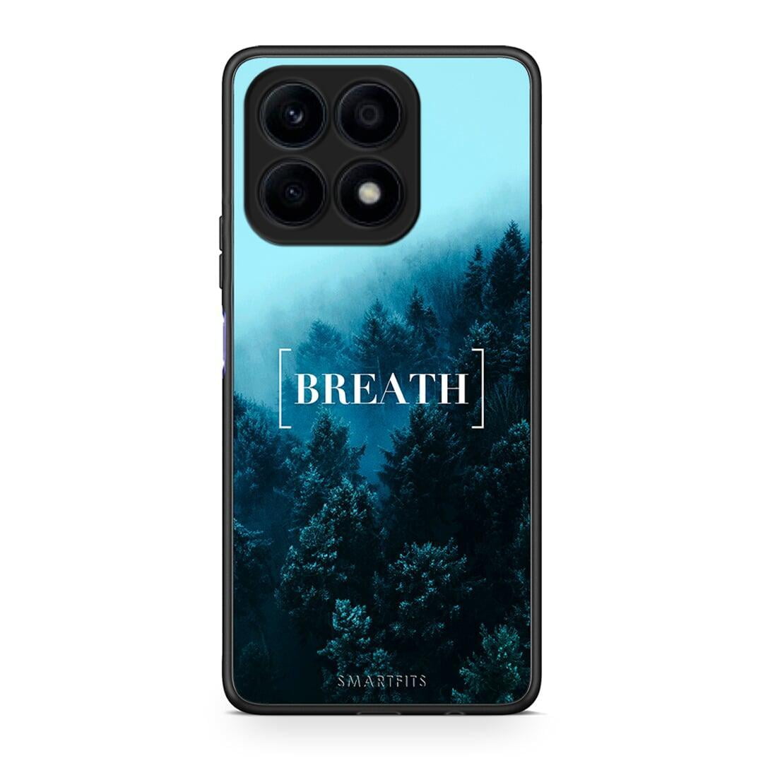 Θήκη Honor X8a Quote Breath από τη Smartfits με σχέδιο στο πίσω μέρος και μαύρο περίβλημα | Honor X8a Quote Breath Case with Colorful Back and Black Bezels