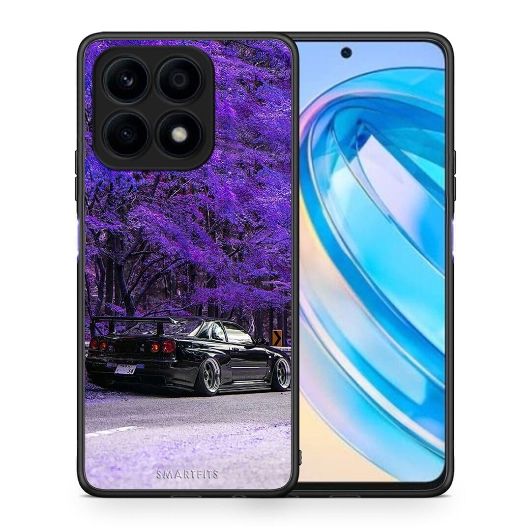 Θήκη Honor X8a Super Car από τη Smartfits με σχέδιο στο πίσω μέρος και μαύρο περίβλημα | Honor X8a Super Car Case with Colorful Back and Black Bezels