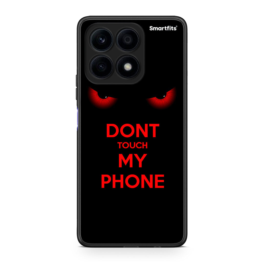 Θήκη Honor X8a Touch My Phone από τη Smartfits με σχέδιο στο πίσω μέρος και μαύρο περίβλημα | Honor X8a Touch My Phone Case with Colorful Back and Black Bezels